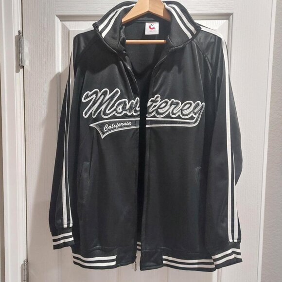 Baseball-Style Zippered Jacket - Picture 1 of 5